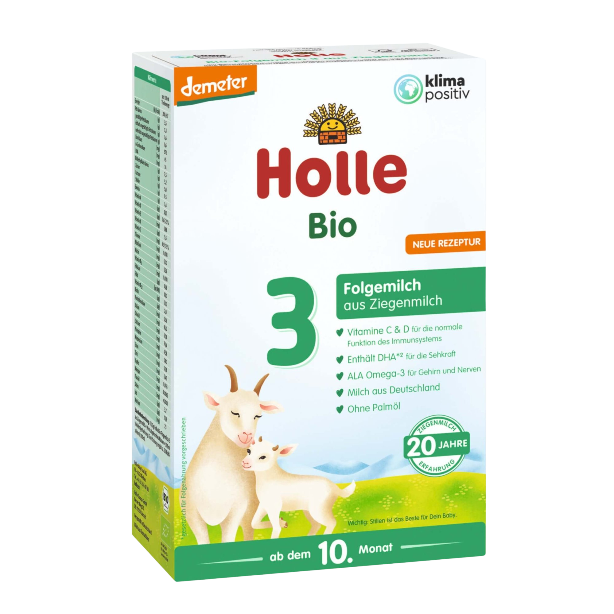 HOLLE bio mléčná výživa pokračovací na bázi kozího mléka 3 od 10. měsíce 400 g