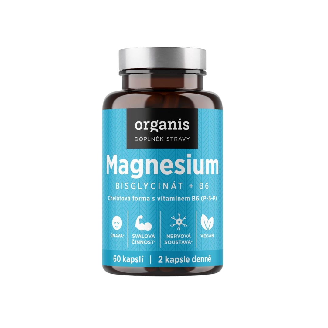 Organis Magnesium Bisglycinát+B6 cps.60