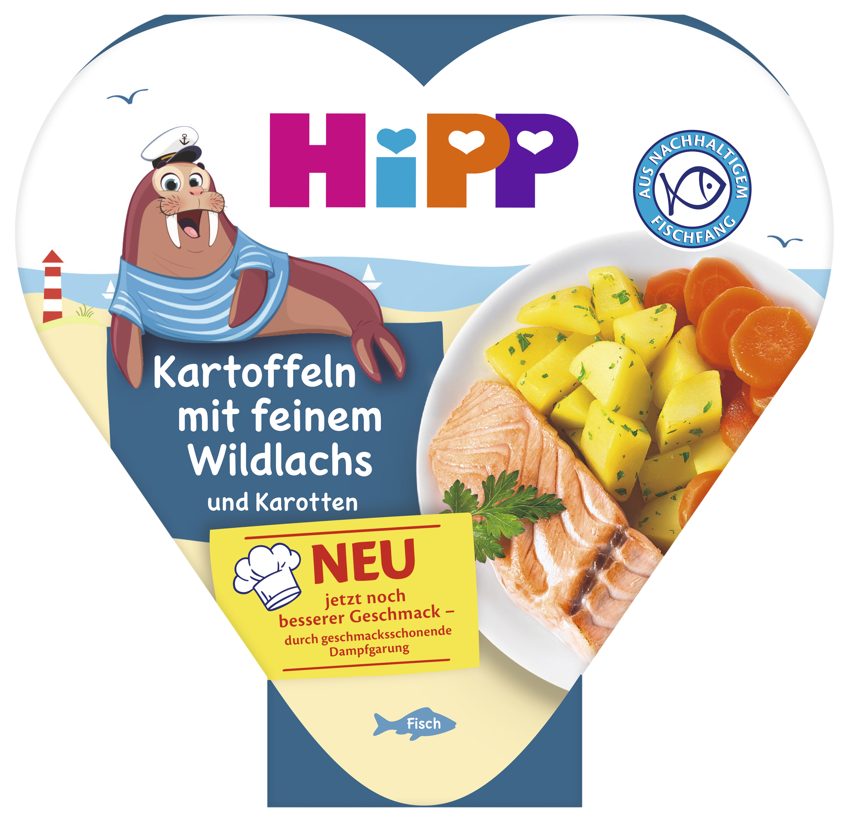 HIPP Brambory se zeleninou a jemným lososem 250 g