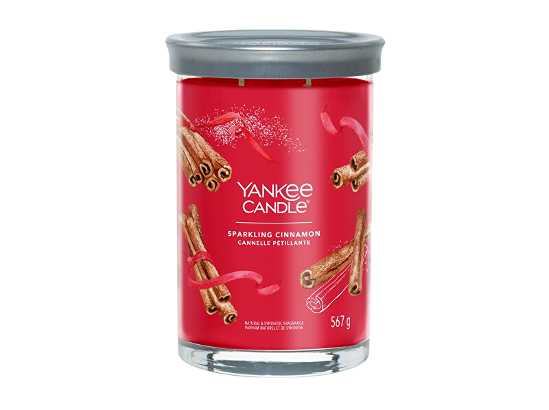 YANKEE CANDLE Signature Sparkling Cinnamon vonná svíčka 567 g