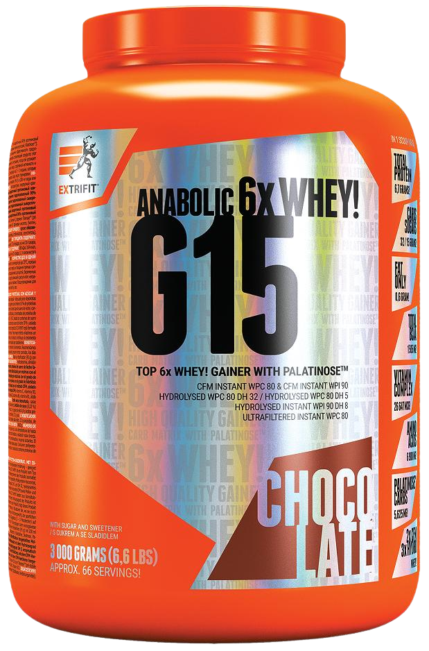 EXTRIFIT G 15 Anabolic Gainer čokoláda 3000 g