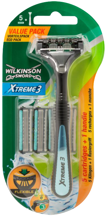Wilkinson Sword Xtreme3 - Hybrid holící strojek + 5 náhradních hlavic