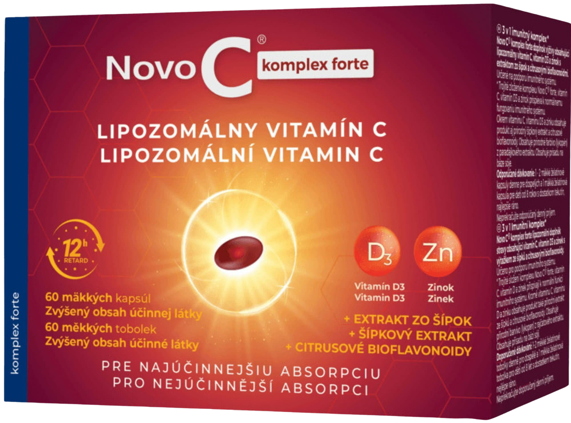 NOVO C komplex forte LIPOZOMÁLNÍ VITAMÍN C 60 kapslí