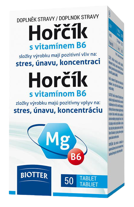 BIOTTER Hořčík 125 mg s vitamínem B6 50 tablet