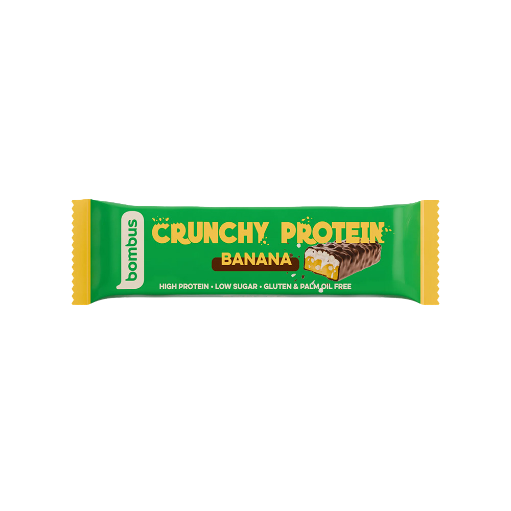 Bombus Crunchy Protein proteínová tyčinka príchuť Banana 50 g