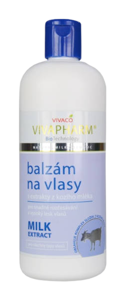 VIVAPHARM Balzám na vlasy s extrakty z kozího mléka 400 ml