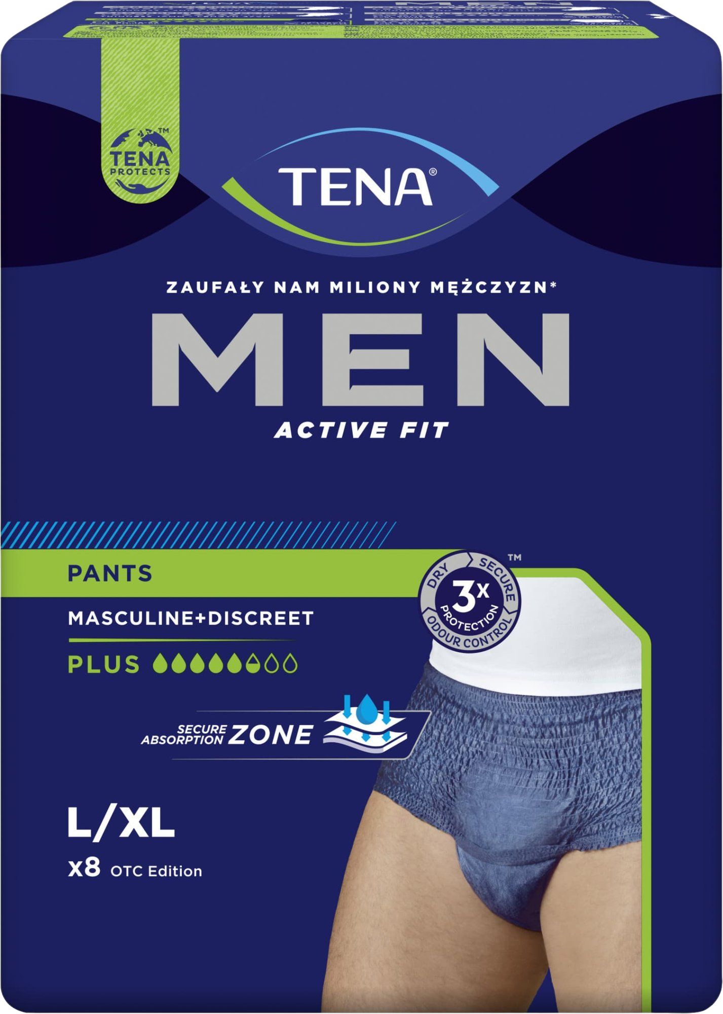 Fotografie TENA Men Pants Plus L 8 ks