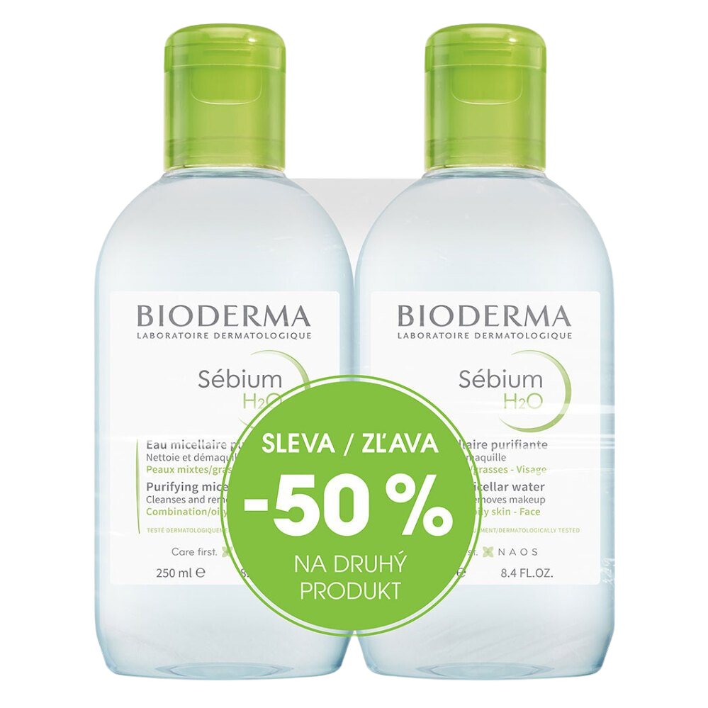 BIODERMA Sebium H2O výhodné balení 2 x 250 ml