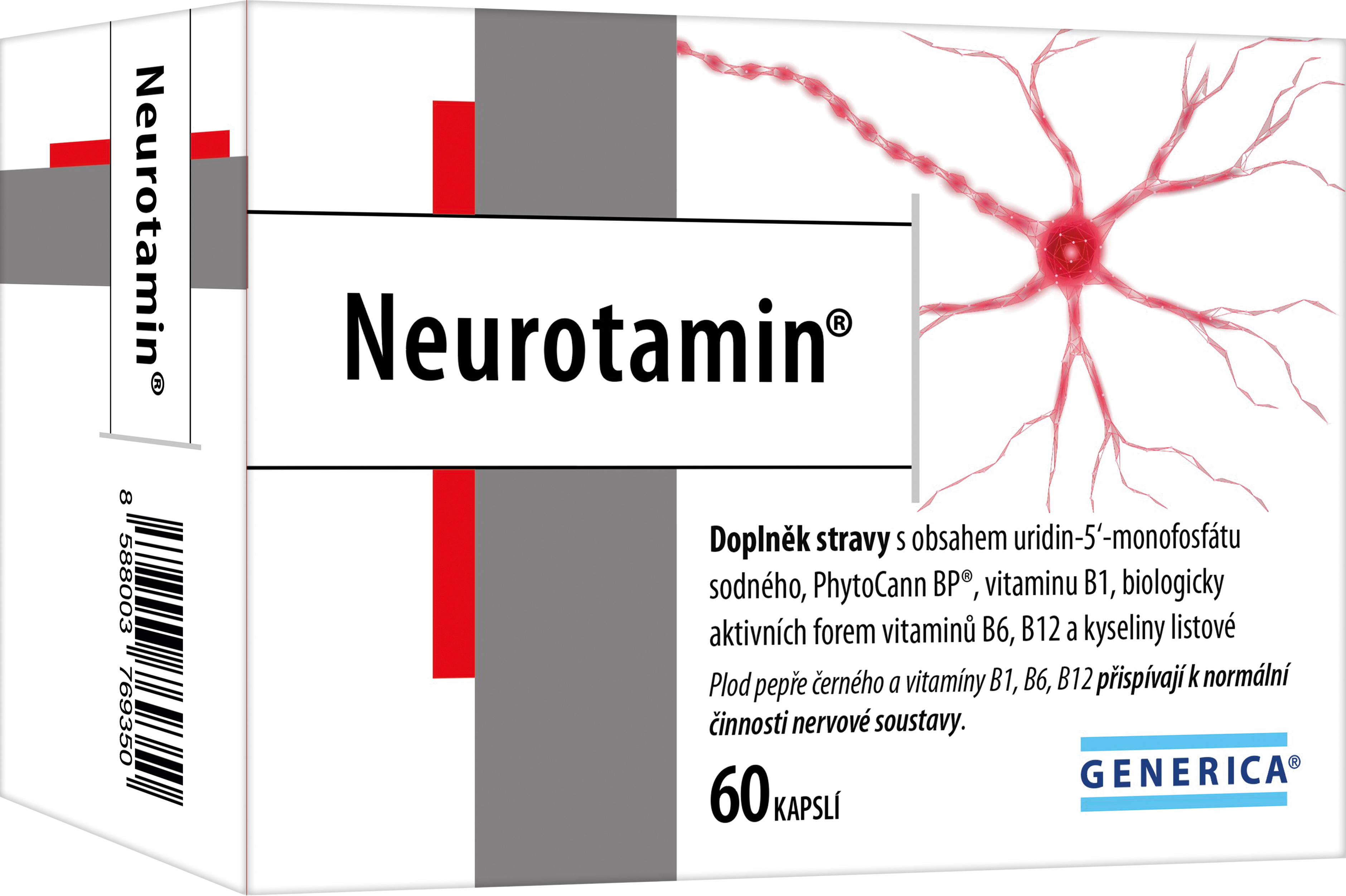 GENERICA Neurotamin® 60 kapslí