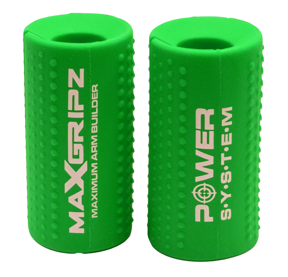POWER SYSTEM gripy na posilovací tyč MAX GRIPZ GREEN vel.M 2 ks