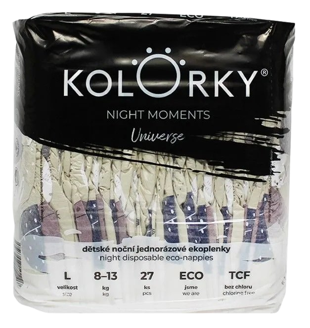 KOLORKY NIGHT MOMENTS Vesmír vel. L (8-13 kg)  108 ks