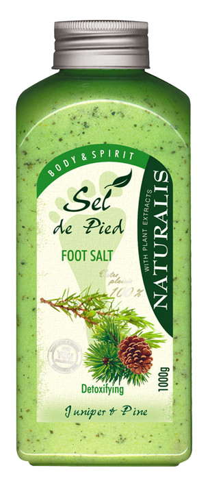 NATURALIS sůl na nohy s vůní jalovce a borovice 1000 g