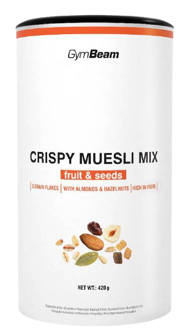 GYMBEAM Crispy Muesli Mix ovoce a semínka 420 g