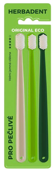 Fotografie Herbadent Original ECO Velmi jemný 3 ks