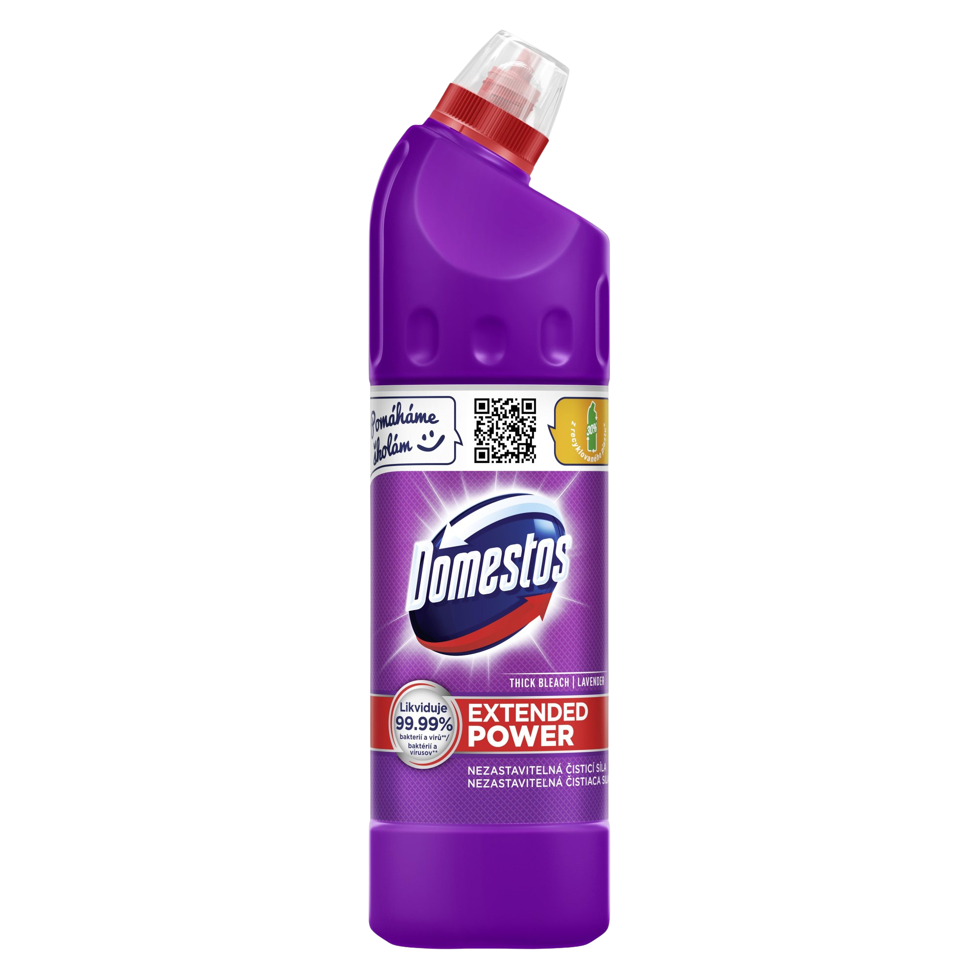Domestos Extended Power Lavander Tekutý dezinfekční a čistící přípravek 750 ml