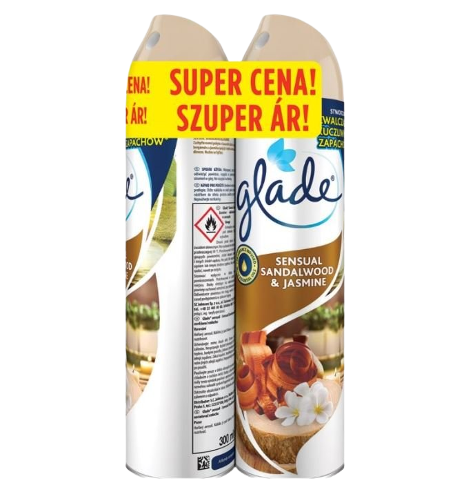 GLADE Osvěžovač vzduchu Sandalwood & Jasmine 2 x 300 ml