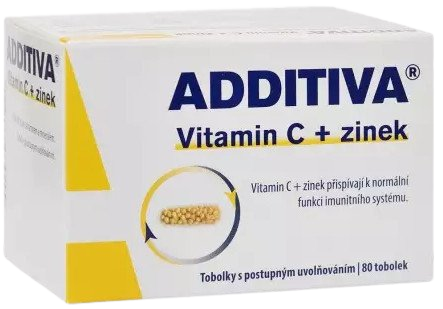 ADDITIVA Vitamin C + zinek 80 tobolek