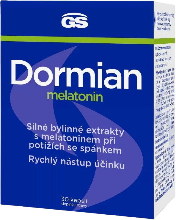 GS DORMIAN GS Dormian melatonin 30 kapslí