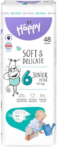 BELLA Baby Happy Soft&Delicate Junior Extra 48 ks