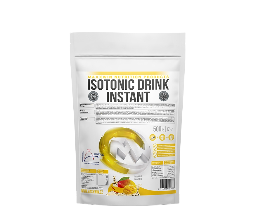 Fotografie Maxxwin Isotonic drink instant mango 500 g