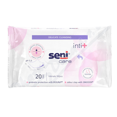 SENI CARE intimní vlhčené ubrousky Inti+ 20 ks