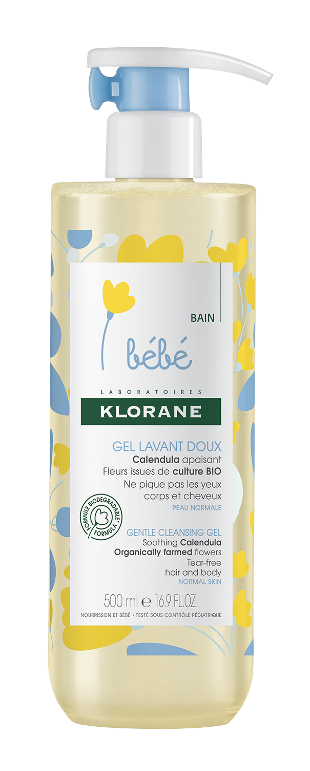 KLORANE Bébé Jemný mycí gel na tělo a vlasy 500 ml