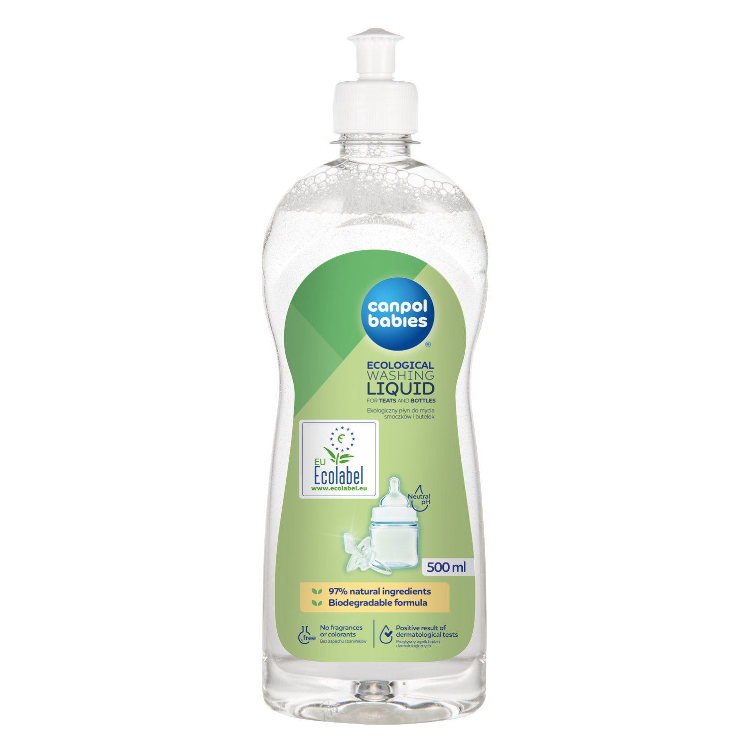 Canpol babies Ekologický mycí prostředek na kojenecké lahve a savičky 500 ml