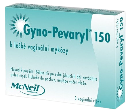 GYNO-PEVARYL 150 mg, vaginální čípky 3 ks