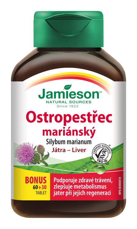 JAMIESON Ostropestřec mariánský 90 tablet