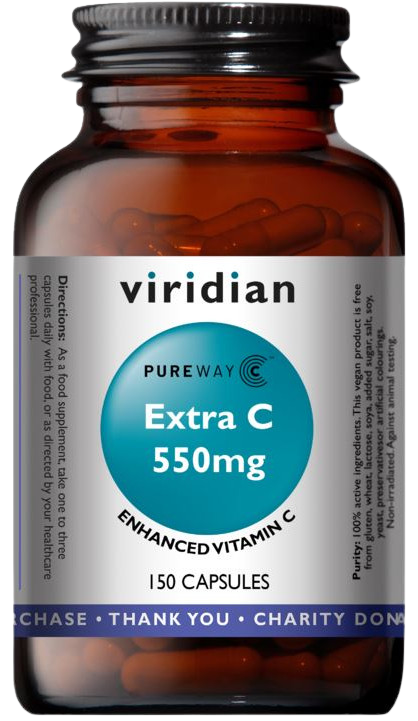 VIRIDIAN Extra C 550 mg 150 kapslí