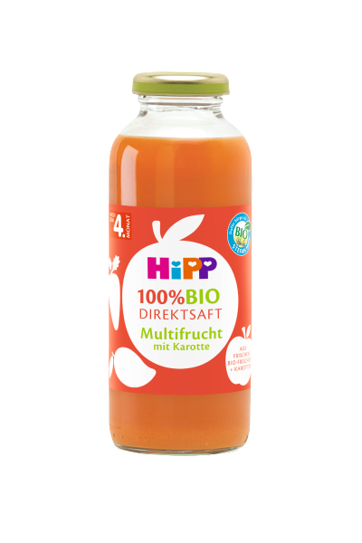 HIPP 100 % BIO JUICE Ovocná šťáva s karotkou 330 ml