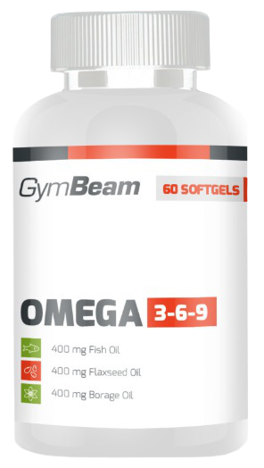 GYMBEAM Omega 3-6-9 unflavored 60 ks