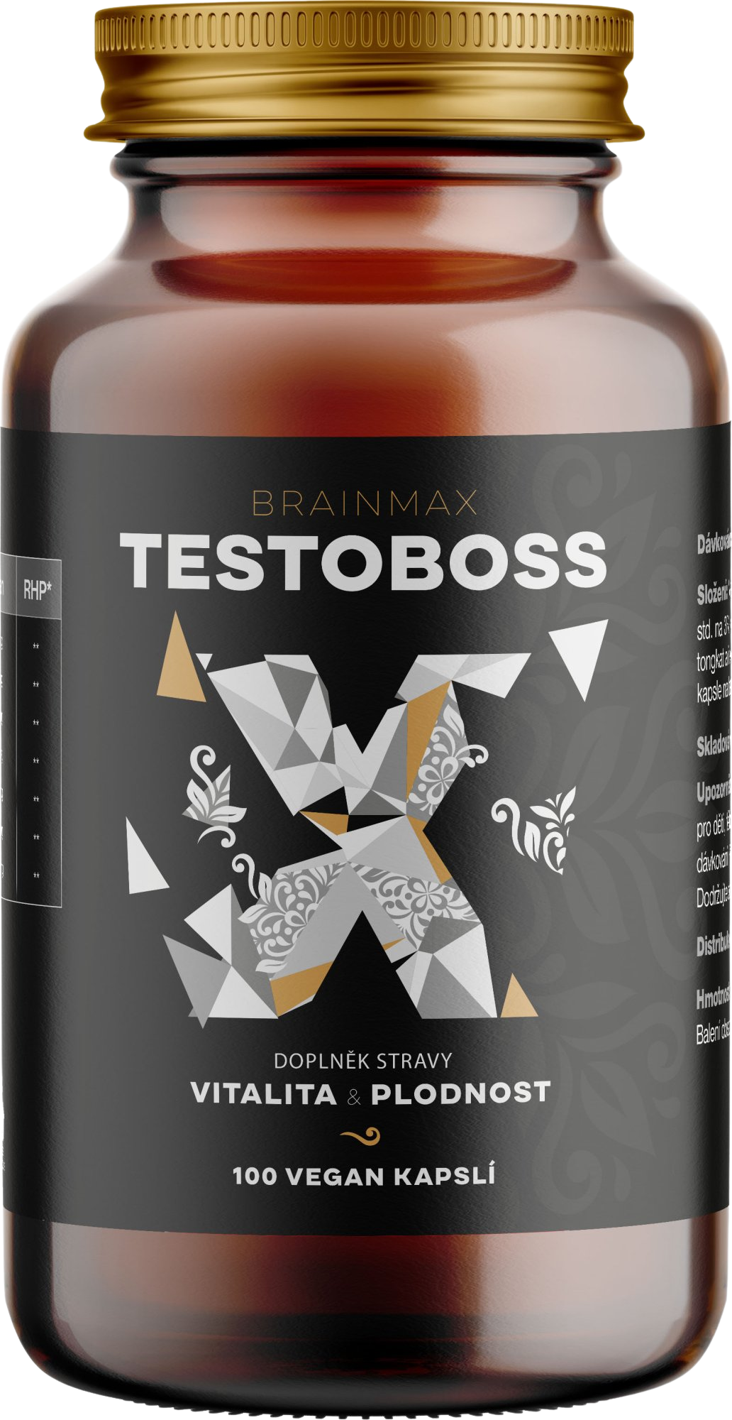 BRAINMAX Testoboss, rostlinných 100 kapslí