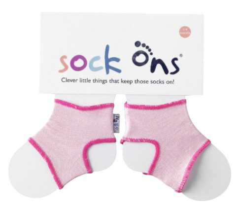 SOCK ONS Držák ponožek Classic, Baby růžová (6-12m)