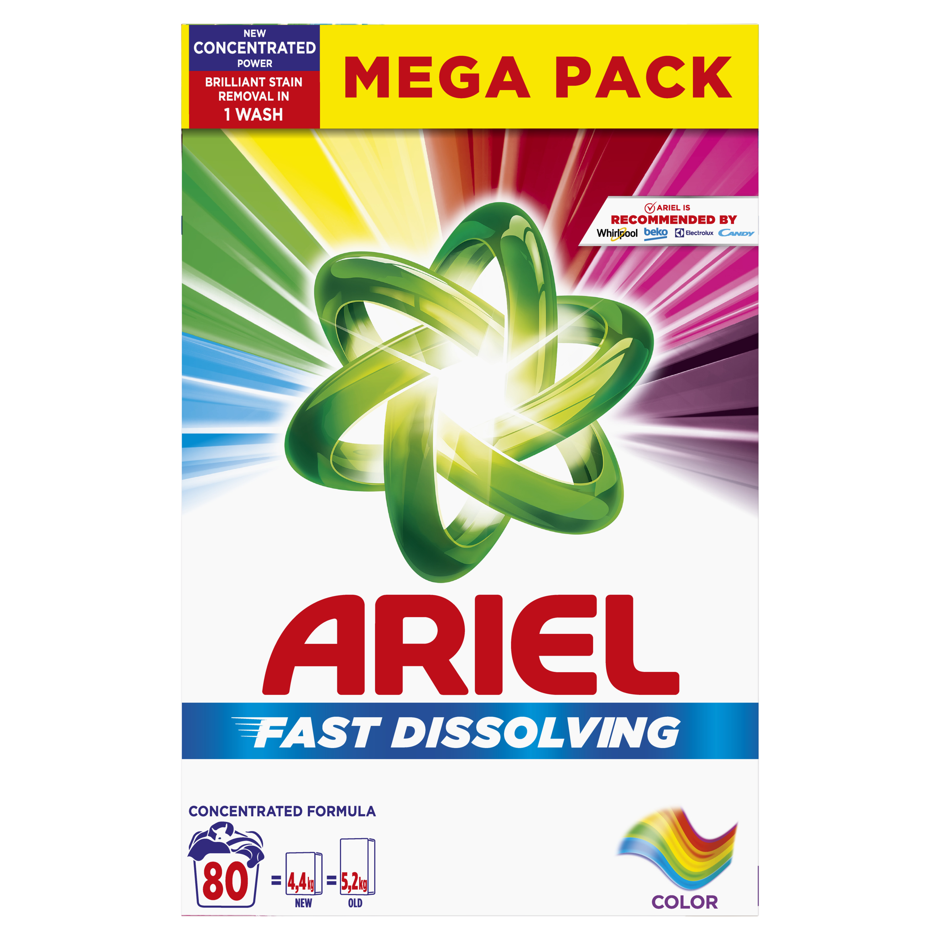 ARIEL Prášek na praní Color 4.4 kg