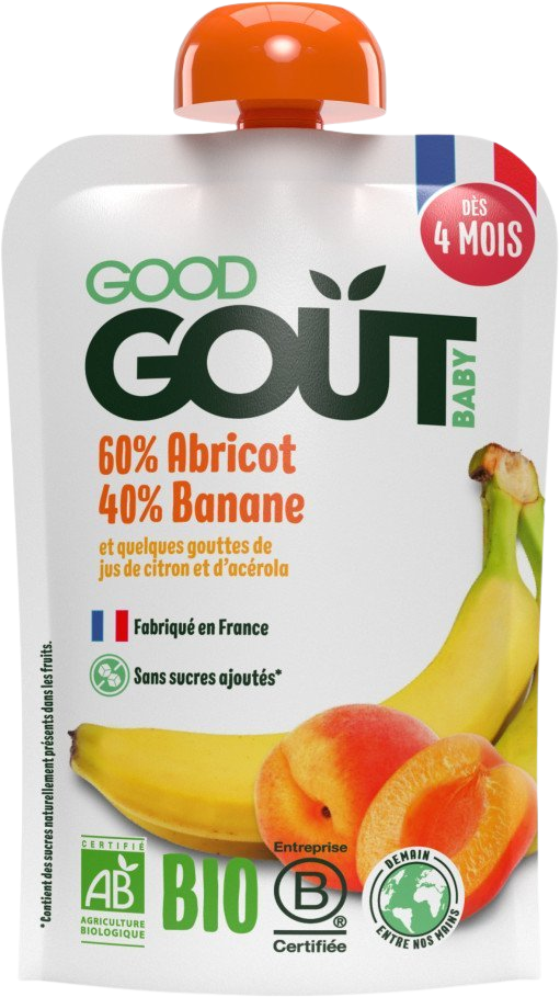 GOOD GOÛT BIO Meruňka s banánem 120 g