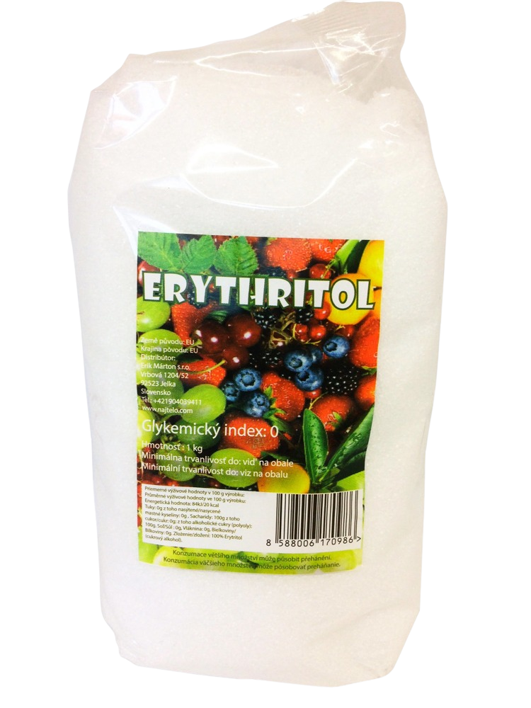 NAJTELO Eryhtritol ovocný cukr 1 kg