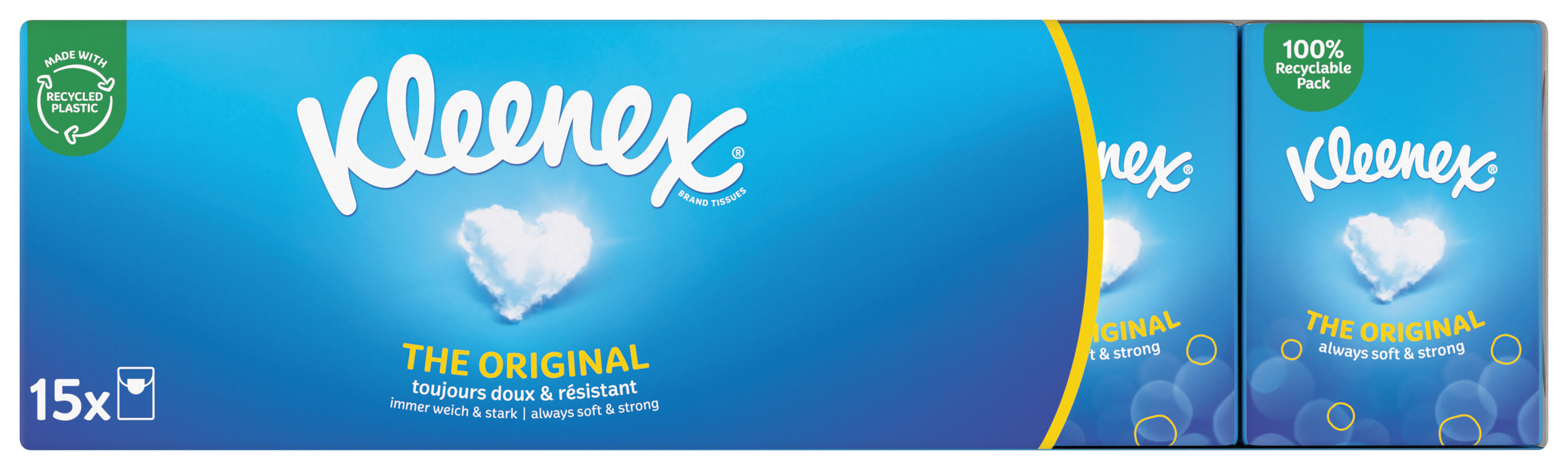 KLEENEX® Original Mini Hanks papírové kapesníky 15 balení