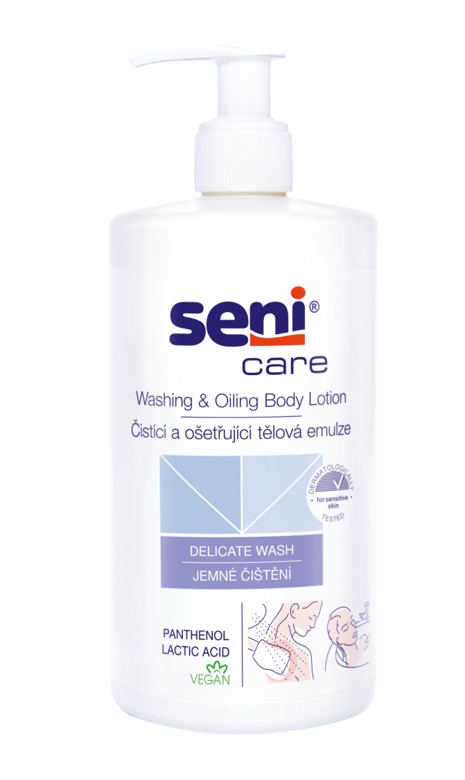 SENI CARE Čistící ošetřující tělová emulze 500 ml