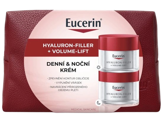 Eucerin Hyaluron-Filler + Volume-Lift denní + noční krém 2 x 50 ml dárková sada