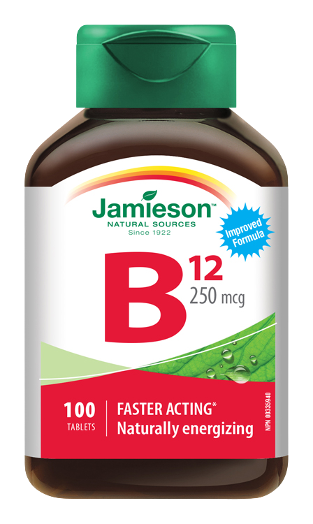 JAMIESON Vitamín B12 metylkobalamín 250 mcg 100 tablet