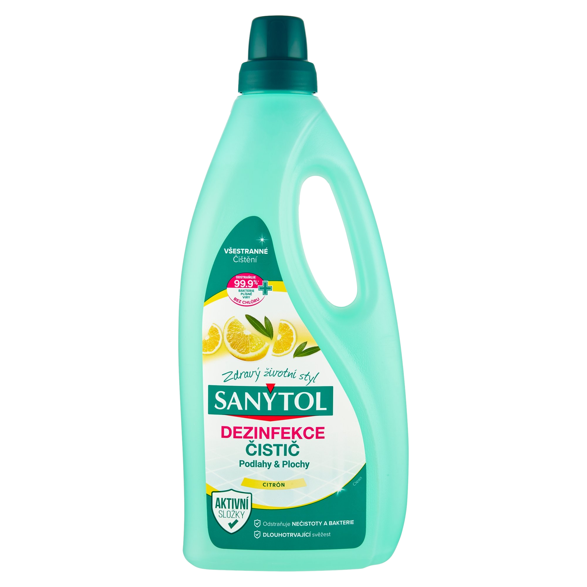 Sanytol Dezinfekce čistič podlahy a plochy citrón a olivové lístky 1000 ml