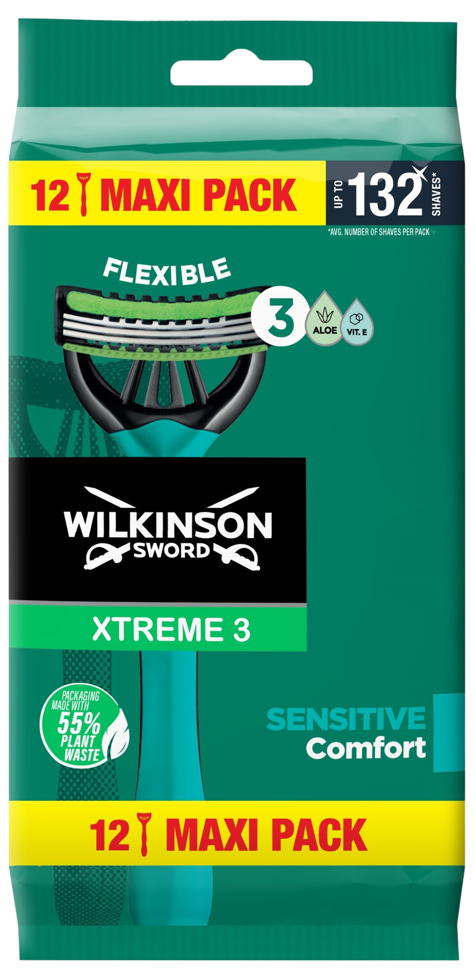 Wilkinson Sword Sword Xtreme3 Sensitive Comfort Maxi Pack 12 ks