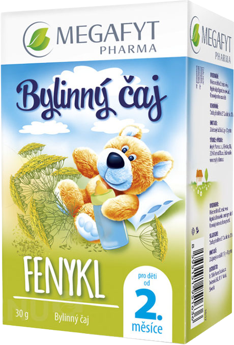 MEGAFYT Bylinný čaj fenykl pro děti 20 x 1.5 g
