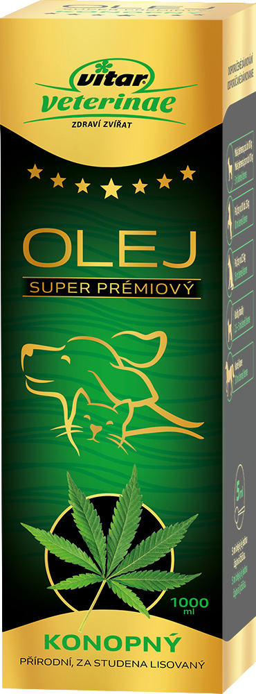 VITAR VETERINAE Konopný olej 1000 ml