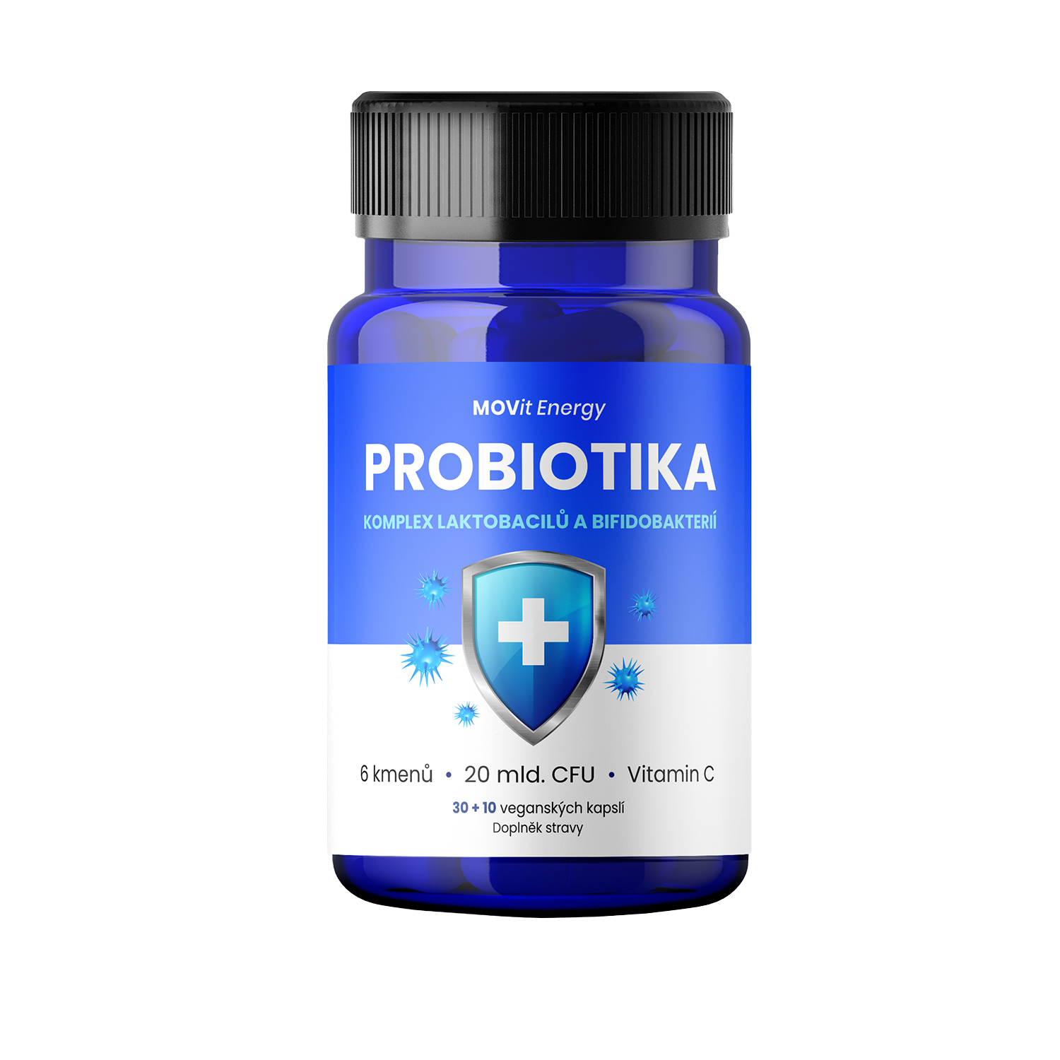 MOVit Energy Probiotika - komplex laktobacilů a bifidobakterií 40 kapslí