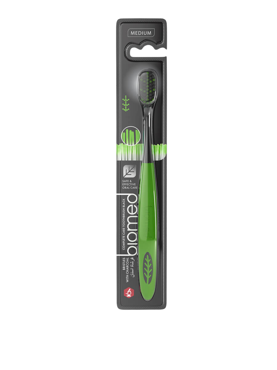 BIOMED BLACK zubní kartáček se stříbrem - MEDIUM 2024 vláken