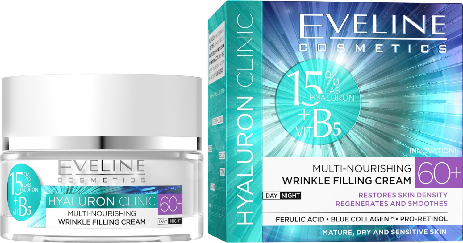 EVELINE Hyaluron Clinic Day and Night cream 60+ 50 ml