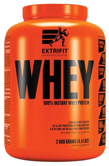 Extrifit 100% whey 80 jahoda 2 kg