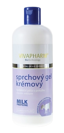 VivaPharm Kozí sprchový gel krémový 400 ml